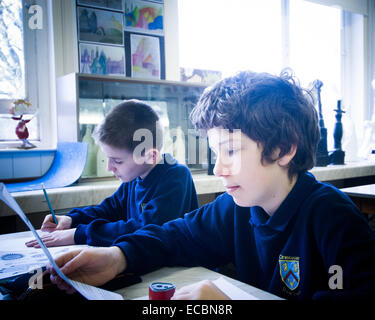Alunni alla Secondary Comprehensive School di Cirencester, Regno Unito Foto Stock