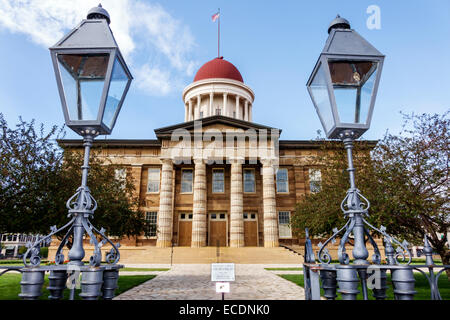 Springfield Illinois, centro, edifici, Old state Capitol Plaza, edificio, IL140903102 Foto Stock