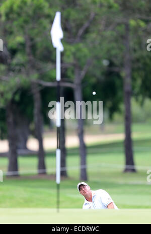 Royal Pines, Queensland. Undicesimo Dec, 2014. Australia. BOO WEEKLEY (USA) dall'Australian campionato di PGA essendo giocato al Royal Pines Resort su Queenslands Gold Coast. Credito: Azione Sport Plus/Alamy Live News Foto Stock