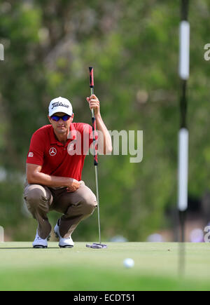 Royal Pines, Queensland. Undicesimo Dec, 2014. Australia. ADAM SCOTT (AUSTRALIA) Australian campionato di PGA essendo giocato al Royal Pines Resort su Queenslands Gold Coast. Credito: Azione Sport Plus/Alamy Live News Foto Stock