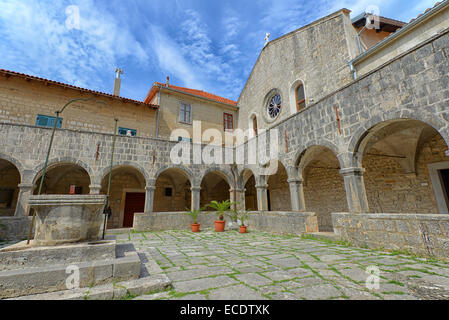 Monastero Francescano a Kosljun nell isola di Krk, Croazia Foto Stock