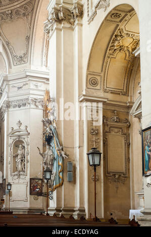 Lichenstein palazzo di famiglia, chiesa di stile barocco, sito UNESCO, Valtice, ceco Foto Stock