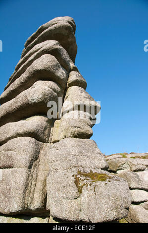 La formazione di roccia Dreisessel vicino alla foresta bavarese, Germania Foto Stock