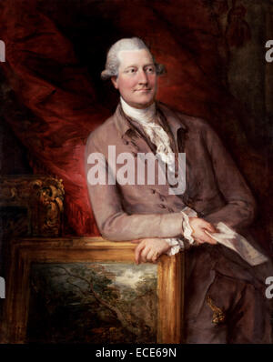 Ritratto di James Christie (1730 - 1803) da Thomas Gaunsborough, inglese, 1727 - 1788; 1778; Olio su tela; senza cornice: 126 x 101,9 cm (49 5/8 x 40 1/8 in.) Foto Stock