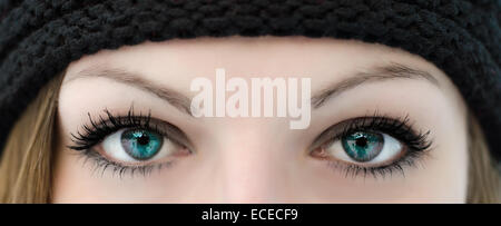 Close-up di occhi di donna Foto Stock