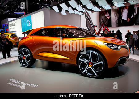 Ginevra - Marzo 8: La Renault Captur concept car sul display al 81st International Motor Show Palexpo-Geneva su Marzo 8; 2011 Foto Stock