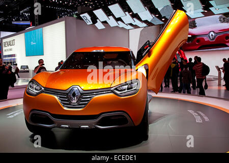 Ginevra - Marzo 8: La Renault Captur concept car sul display al 81st International Motor Show Palexpo-Geneva su Marzo 8; 2011 Foto Stock