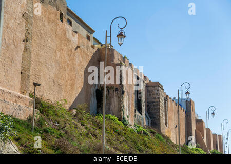 Vecchie mura della città di Rabat, Marocco Foto Stock