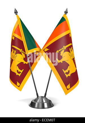 Sri Lanka - Bandiere in miniatura. Foto Stock