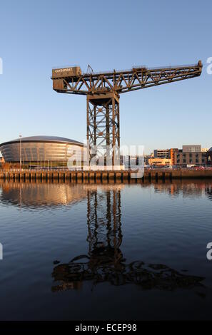 La hydro e finnieston gru glasgow Scozia Dicembre 2014 Foto Stock