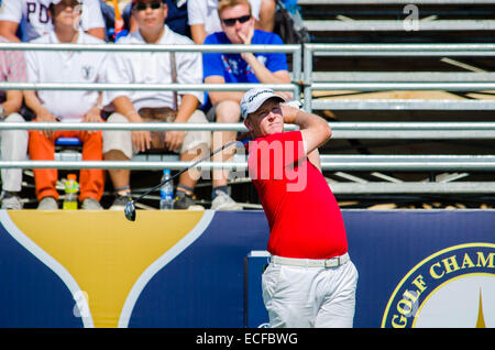 Chonburi, Thailandia. 13 dicembre, 2014. Marcus Fraser di Australia player in Thailandia golf Championship 2014 (Professional golf tournament sul tour asiatico) all amata Spring Country Club su dicembre 13, 2014 in Chonburi, Thailandia. Credito: Chatchai Somwat/Alamy Live News Foto Stock