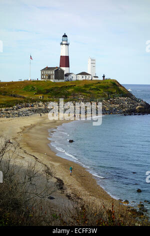 Montauk Point lighthouse nel Long Island New York Foto Stock