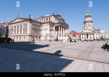 Konzerthaus e Franzosischer Dom a Gendarmenmarkt Berlin Foto Stock