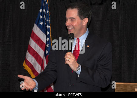 Il Governatore repubblicano Walker Wisconsin Foto Stock