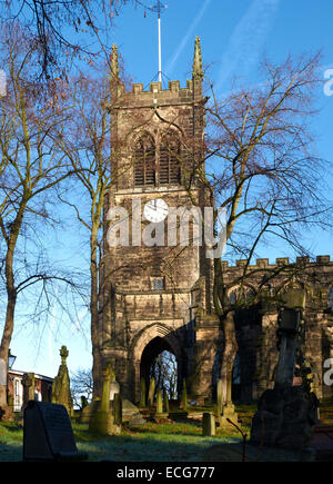 St Mary s chiesa in Sandbach CHESHIRE REGNO UNITO Foto Stock