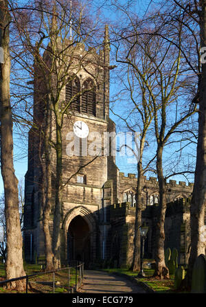 St Mary s chiesa in Sandbach CHESHIRE REGNO UNITO Foto Stock