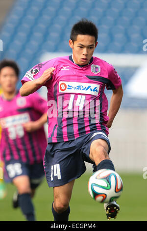 Saitama Stadium 2002, Saitama, Giappone. Xiv Dic, 2014. Rikuto Kubo (Cerezo), Dicembre 14, 2014 - Calcio /Soccer : Principe Takamado Trophy U-18 Football League 2014 Campionato tra Kashiwa Reysol U-18 0-1 Cerezo Osaka U-18 a Saitama Stadium 2002, Saitama, Giappone. © AFLO SPORT/Alamy Live News Foto Stock