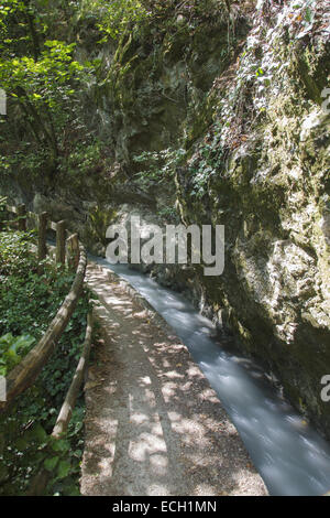 Marlengo Waal percorso fluviale Foto Stock