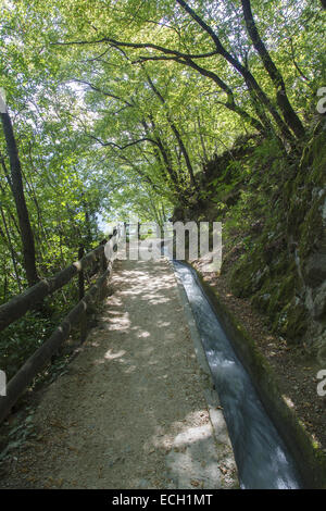 Marlengo Waal percorso fluviale Foto Stock