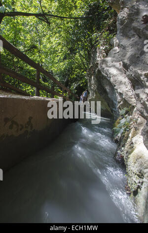 Marlengo Waal percorso fluviale Foto Stock