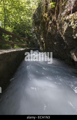 Marlengo Waal percorso fluviale Foto Stock