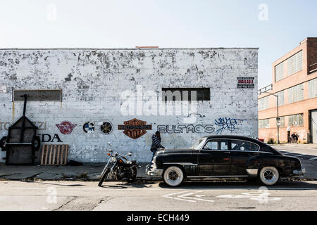 Vintage Chevrolet a partire dagli anni cinquanta, Williamsburg, Brooklyn, New York, Stati Uniti Foto Stock