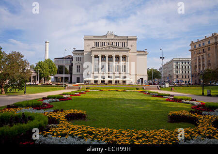 Opera Nazionale Lettone teatro in Riga, Lettonia Foto Stock
