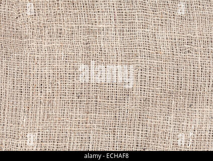 Texture di iuta, lino naturale di sfondo. Foto Stock