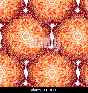 Pizzo floreale ornamento etnico modello senza giunture Foto Stock