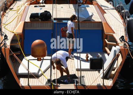 Wally, yacht, Super Yacht a vela Cup Foto Stock