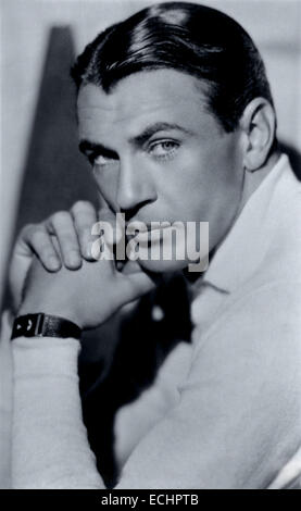 Gary Cooper da un 1930s Ross Verlag card Foto Stock