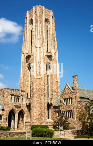 Saint St. Louis Missouri,Hi-Pointe,De Mun Historic District,Neighborhood,Concordia Seminary,Religion,Lutheran Church,Luther Tower,Gothic style archite Foto Stock