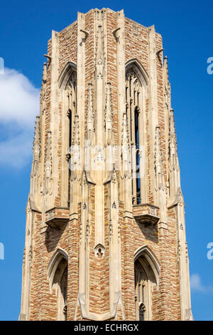 Saint St. Louis Missouri,Hi-Pointe,De Mun Historic District,Neighborhood,Concordia Seminary,Religion,Lutheran Church,Luther Tower,Gothic style archite Foto Stock