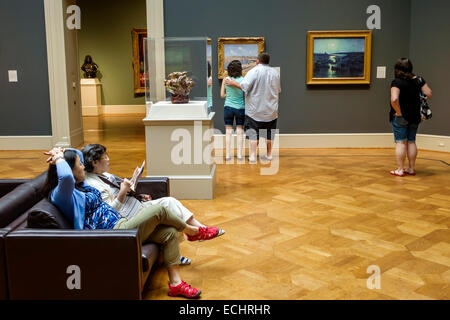 Saint St. Louis Missouri,Forest Park,Saint Louis Art Museum,galleria,mostra collezione d'arte,arte francese,impressionismo,pittura,olio,asiatico Foto Stock