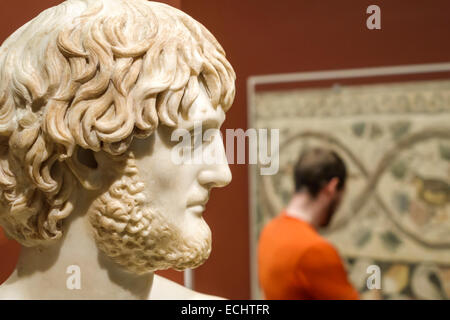 Saint St. Louis Missouri, Forest Park, Saint Louis Art Museum, gallerie d'arte, mostra collezione, opere d'arte, arte antica, romana, testa, autobus Foto Stock