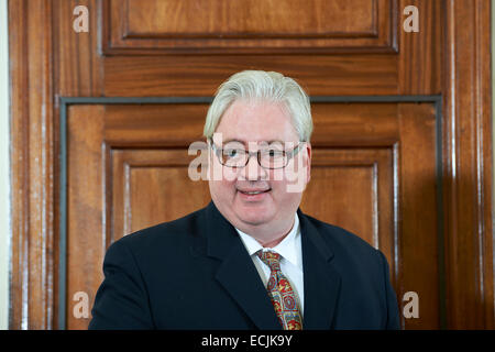 Leo McKinstry al oldie pranzo letterario 09-12-14 Foto Stock