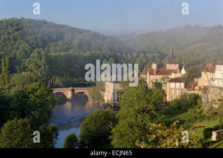 Francia, Creuse, La Celle Dunoise, Creuse valley Foto Stock