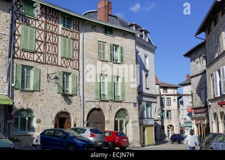 Francia, Haute Vienne, Saint Leonard de Noblat, Vienne valley Foto Stock