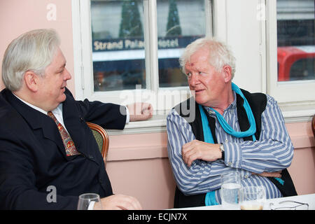 Leo McKinstry & Rick Stroud al oldie pranzo letterario 09/12/14 Foto Stock