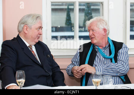 Leo McKinstry & Rick Stroud al oldie pranzo letterario 09/12/14 Foto Stock