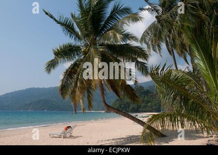 Malaysia, stato di Pahang, Isola di Tioman, Pulau Tioman, sul Mare della Cina del Sud Local Foto Stock