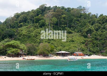 Malaysia, stato di Pahang, Isola di Tioman, Pulau Tioman, sul Mare della Cina del Sud Local Foto Stock