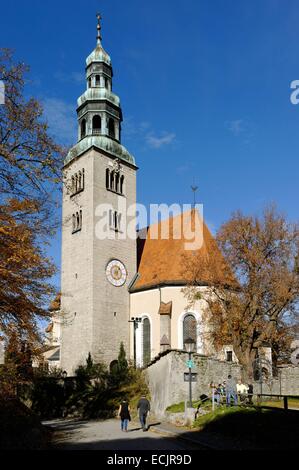 Austria, Salisburgo, centro storico sono classificati come patrimonio mondiale dall' UNESCO, chiesa Mulln Foto Stock