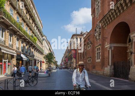 Francia, Haute Garonne, Toulouse, rue d' Alsace Lorraine Foto Stock