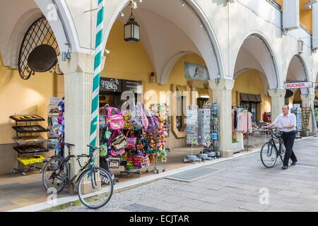 Germania Berlino, Berlino Est, rinata quartiere storico Nikolaiviertel Foto Stock