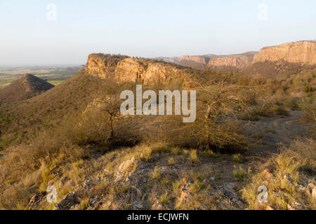 India Rajasthan, il parco nazionale di Ranthambore Foto Stock