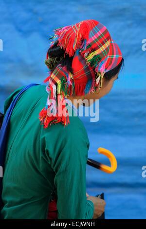 Il Vietnam, Lao Cai provincia, Muong Khuong, appartenenti a una minoranza etnica market Foto Stock