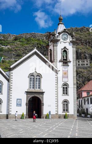 Il Portogallo, l'isola di Madeira, south coast, Ribeira Brava, Sao Bento chiesa Foto Stock