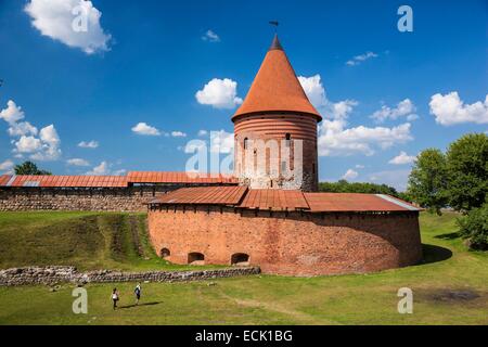 La Lituania (paesi baltici), Kaunas County, Kaunas, Kaunas castello del XIII secolo Foto Stock