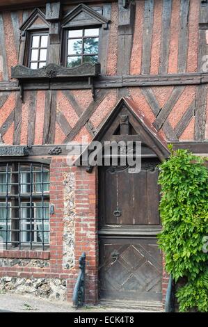 Francia, Seine Maritime, Cleres, medievale casa tipica Foto Stock